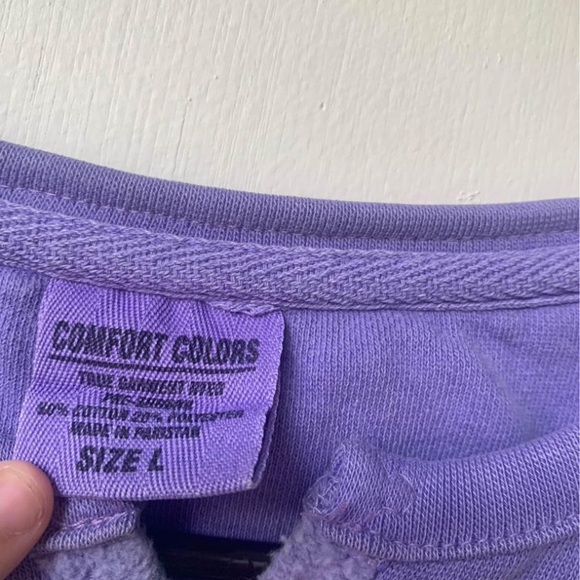 Purple seahorse carb turtle cardigan sweater button up pink orange turquoise - Picture 5 of 10